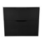 Floating Matte Black Bathroom Vanity, Modern, 28 Inch