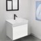 24 Inch Bathroom Vanity, Floating, Small, Modern, Glossy White