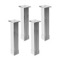 Kit of 4 Polished Chrome Vanity Cabinet Feet