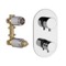 Thermostatic Dual Shower Head Shower System with Handheld