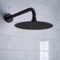 Matte Black Tub and Shower System With Rain Shower Head and Hand Shower