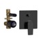 Matte Black Rain Shower System with Handheld, Rain Shower Head, Shower Faucet Set