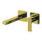 Brushed Gold Single Handle Wall Mounted Bathroom Faucet
