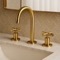 Brushed Gold Widespread Bathroom Faucet