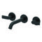 Matte Black Wall Mounted Widespread Bathroom Faucet