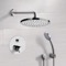 Chrome Thermostatic Shower System with 8