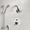 Chrome Thermostatic Shower System with Multi Function Shower Head and Hand Shower
