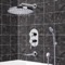 Tub and Shower Faucet Set with Handheld and Rain Shower Head