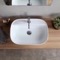Oval White Ceramic Drop In Sink