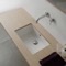 22 Inch Rectangular Ceramic Undermount Sink