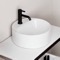 Round White Ceramic Vessel Sink