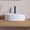 Oval White Ceramic Vessel Sink