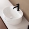 Oval White Ceramic Vessel Sink