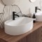 Oval White Ceramic Vessel Sink