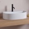 Oval White Ceramic Vessel Sink