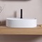 Oval White Ceramic Vessel Sink