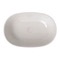 Oval Shaped White Ceramic Vessel Bathroom Sink