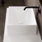 Rectangular White Ceramic Vessel Sink