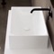 Rectangular White Ceramic Vessel Sink