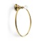 Gold Finish Towel Ring with Crystal