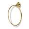 Contemporary Gold Finish Brass Towel Ring