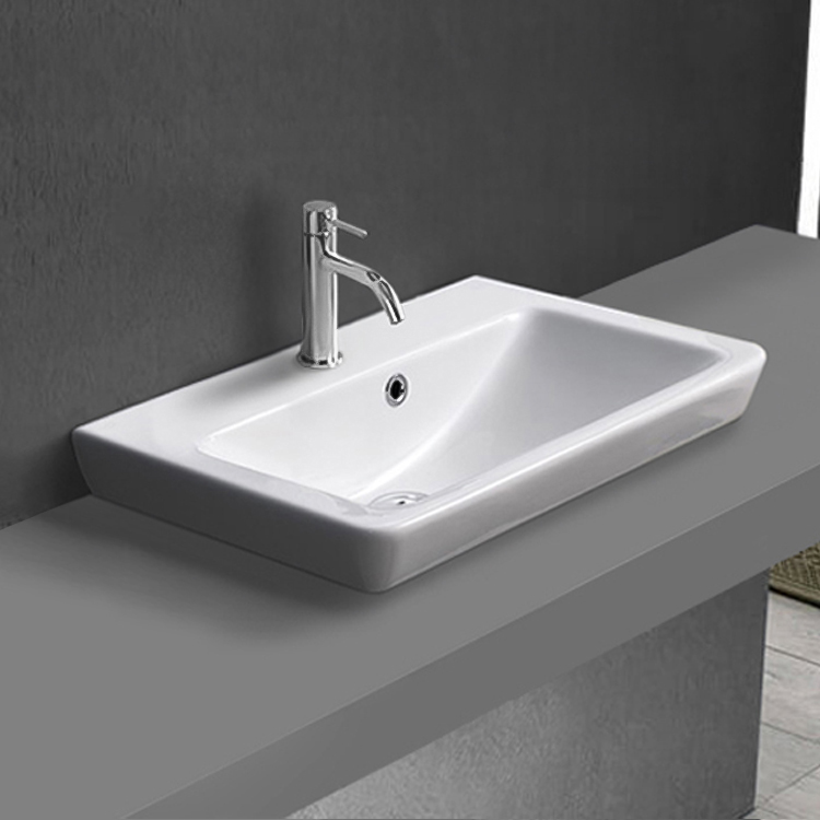 CeraStyle 068000-U/D Bathroom Sink, Porto | Nameek's